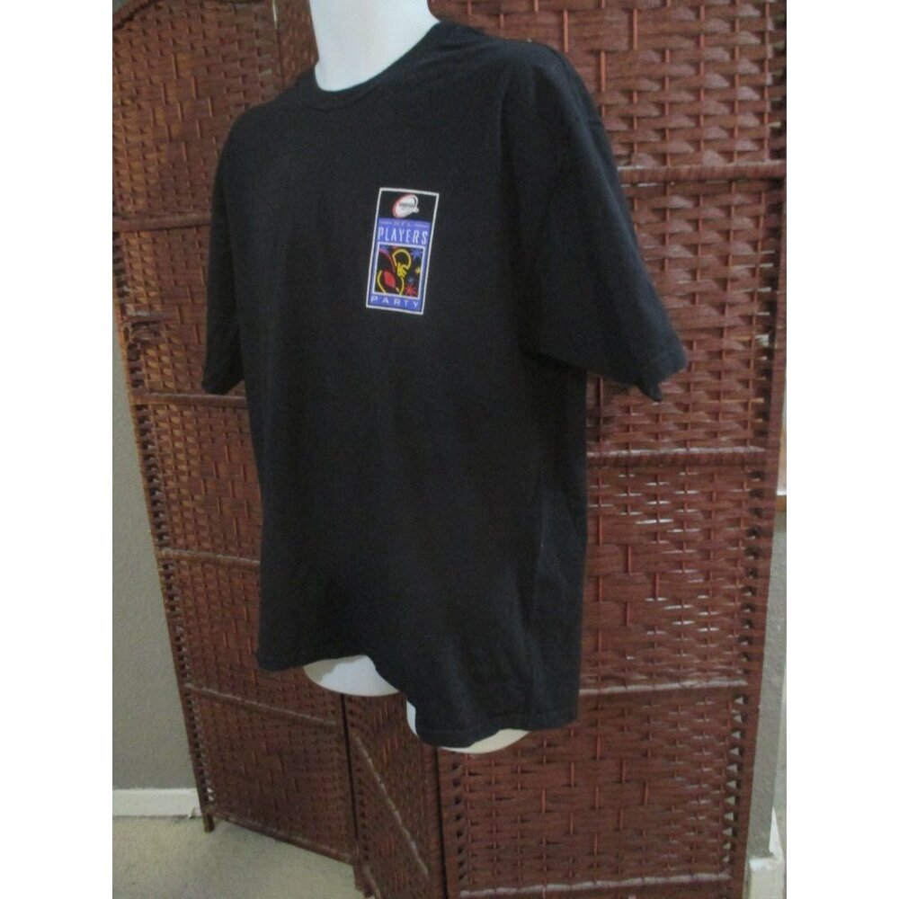 Vintage 989 Sports 2000 Super Bowl T Shirt NFL Players Party XL Double Sided